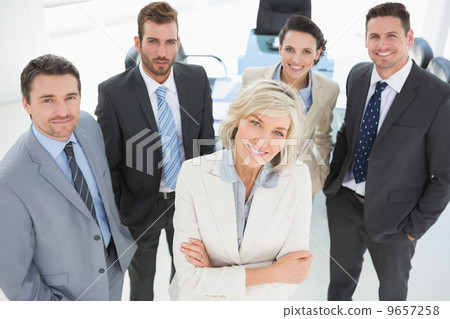 Confident business team in office 9657258