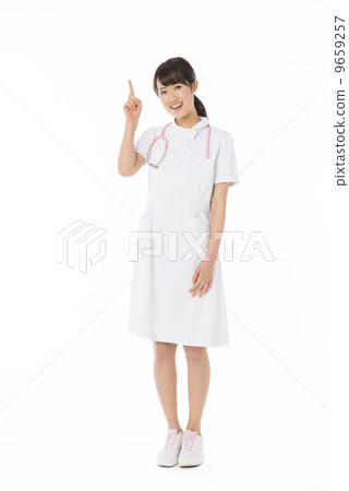 A lady in white A lady in white 9659257