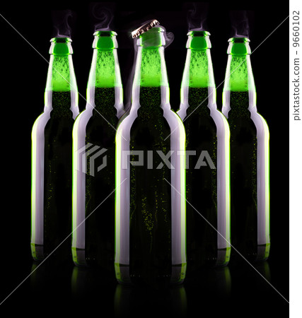 open wet beer bottle open wet beer bottle 9660102