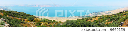 Panorama of Kinneret entirely Panorama of Kinneret entirely 9660159