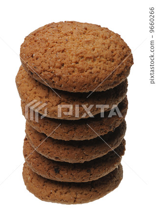 A stack of cookies, isolated A stack of cookies, isolated 9660266