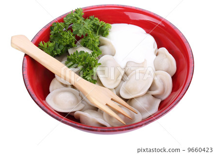 meat dumplings with sour cream meat dumplings with sour cream 9660423