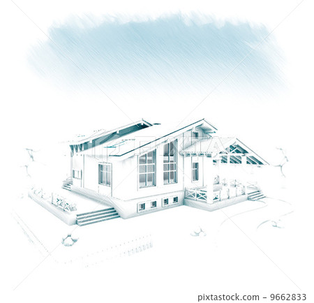 house project - Stock Illustration [9662833] - PIXTA