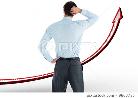 Composite image of thinking businessman with hand on head Composite image of thinking businessman with hand on head 9663785