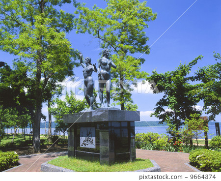 青森縣小川原湖 青森縣小川原湖 9664874