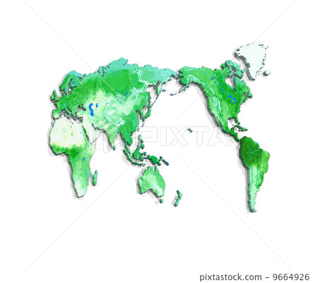 綠色世界地圖 9664926
