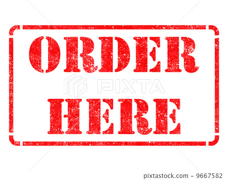 Order Here -  Red Rubber Stamp. 9667582