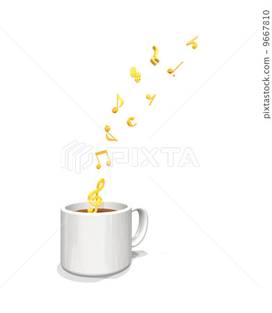 從咖啡中升起的旋律音符 從咖啡中升起的旋律音符 9667810