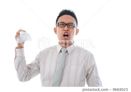 asian business man having a flu asian business man having a flu 9668025