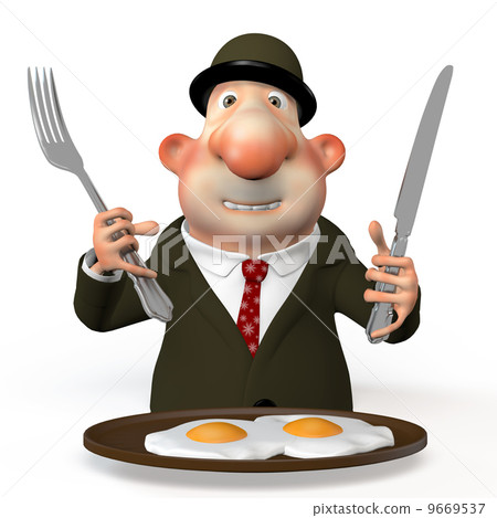 Breakfast of the businessman. 9669537