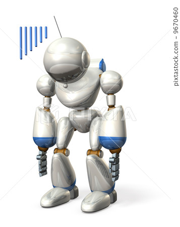 Robot with out of battery 9670460