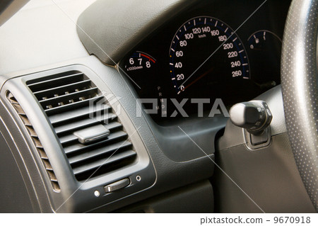 Car dashboard closeup view 9670918