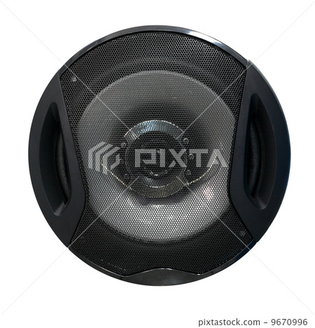 Audio speaker isolated on white 9670996