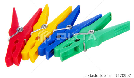 Stack of laundry pins 9670997
