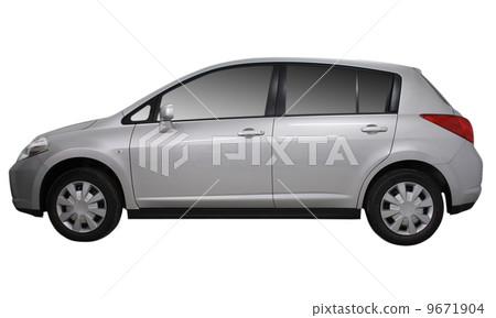 Grat metallic car isolated on white 9671904