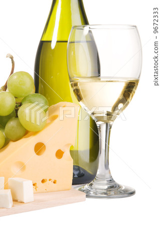 Wine and cheese still-life 9672333