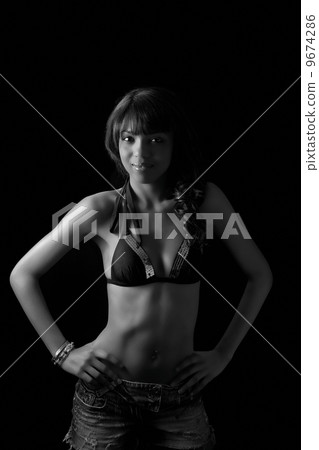 Young Nigerian Woman Low Key Photo 9674286