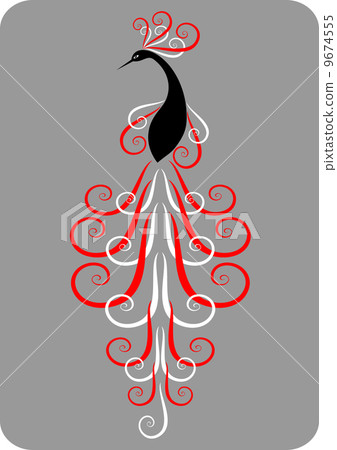 Decorative peacok. 9674555