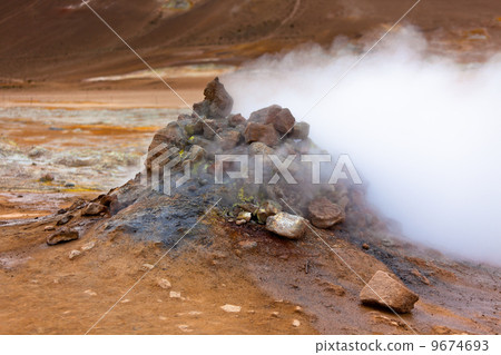 Geothermal Area Hverir, Iceland Geothermal Area Hverir, Iceland 9674693