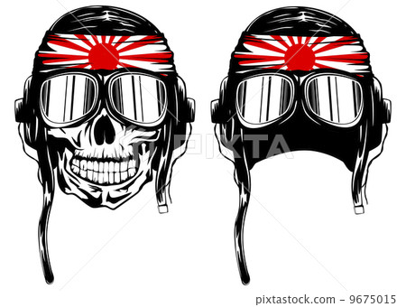 skull kamikaze in helmet 9675015