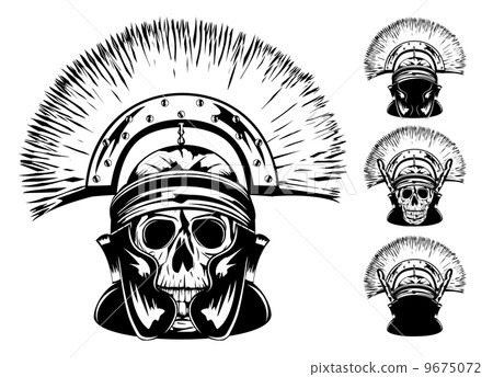 skull in helmet skull in helmet 9675072