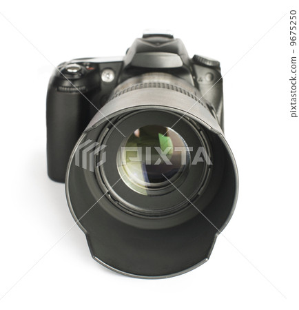 DSLR camera white isolated 9675250