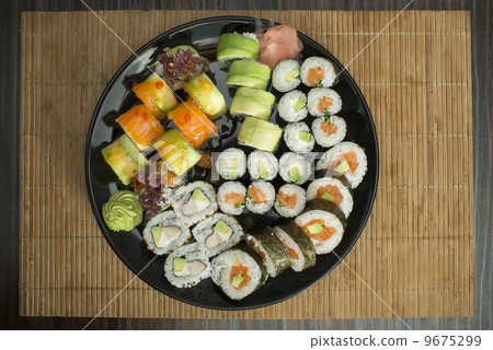 Sushi in restaurant 9675299