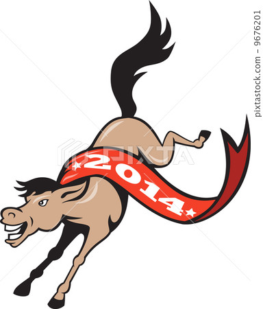 Year of Horse 2014 Jumping Cartoon Year of Horse 2014 Jumping Cartoon 9676201