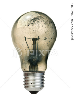 Old burned light bulb Old burned light bulb 9678703