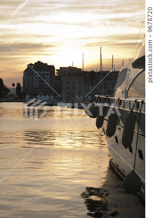Yachts moored in Cannes 9678720