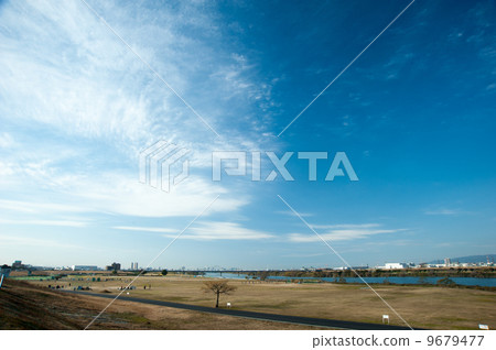Winter Taima Park Yodogawa River Park Taima District Winter Taima Park Yodogawa River Park Taima District 9679477