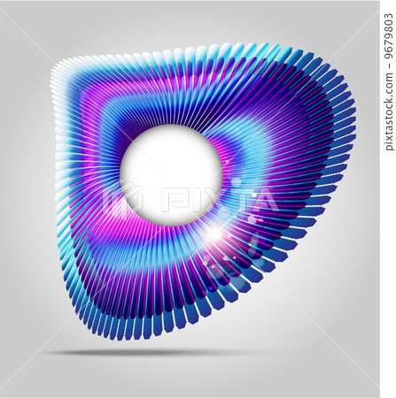Abstract art frame vector background - Stock Illustration [9679803] - PIXTA