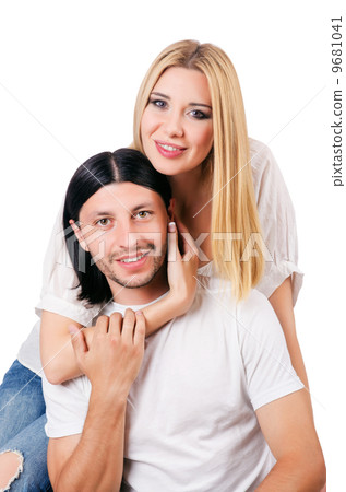 Pair of man and woman in love Pair of man and woman in love 9681041