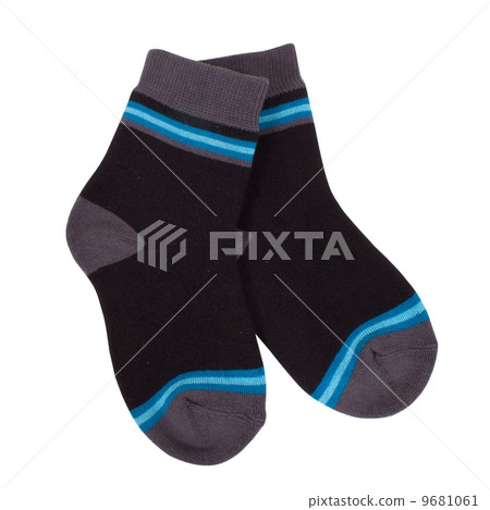 Striped socks isolated on white background Striped socks isolated on white background 9681061