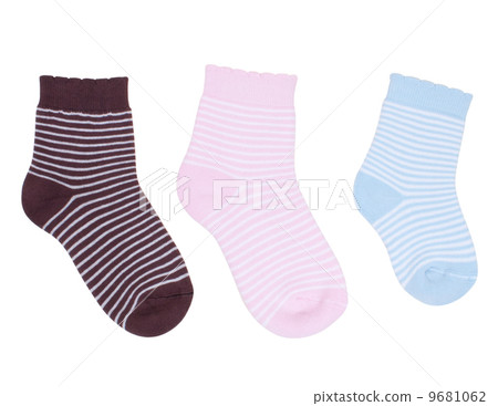 Set of socks isolated on white background Set of socks isolated on white background 9681062