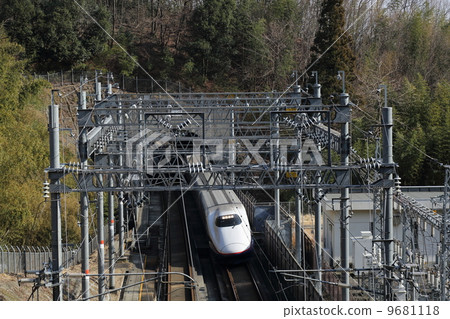 Nagano Shinkansen running on Usui Pass 9681118
