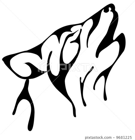 howling wolf vector illustration 9681225