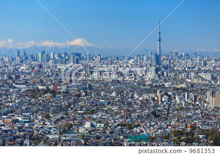 富士和東京天空樹 9681353