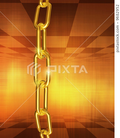 似乎被打破的金屬鏈塊 似乎被打破的金屬鏈塊 9682952