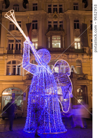 Christmas decoration in Prague 9682958