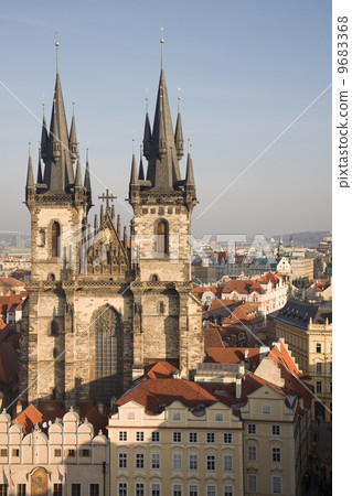 Gothic cathedral in Prague Gothic cathedral in Prague 9683368