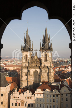 Gothic cathedral in Prague Gothic cathedral in Prague 9683369