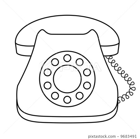 Phone dial desktop, contour Phone dial desktop, contour 9683491