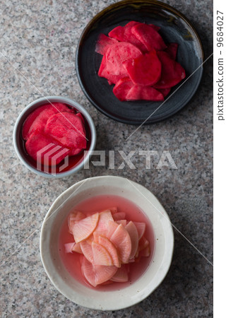 Pickled red radish and red turnip Pickled red radish and red turnip 9684027