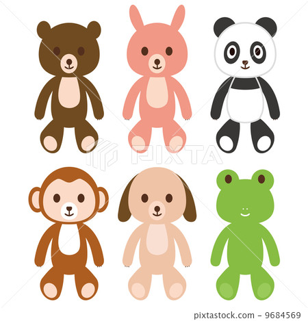 6種毛絨動物 6種毛絨動物 9684569