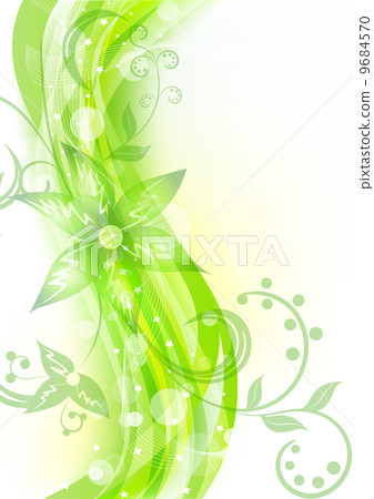 Floral background in green color Floral background in green color 9684570