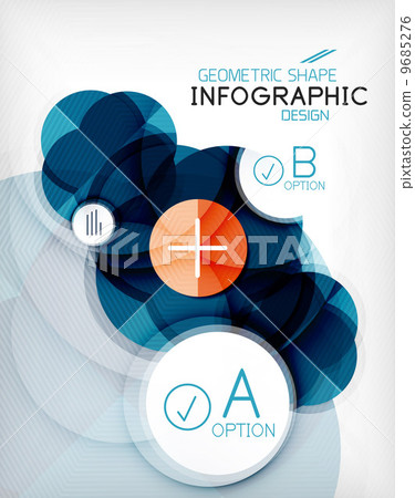 Glossy circle geometric shape info background Glossy circle geometric shape info background 9685276