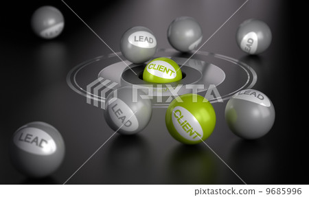 Marketing Concept, Convert Leads To Clients 9685996