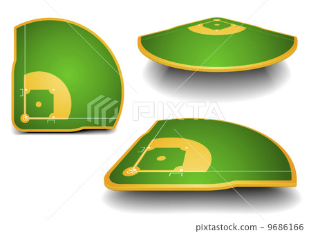 baseball fields with perspective 9686166