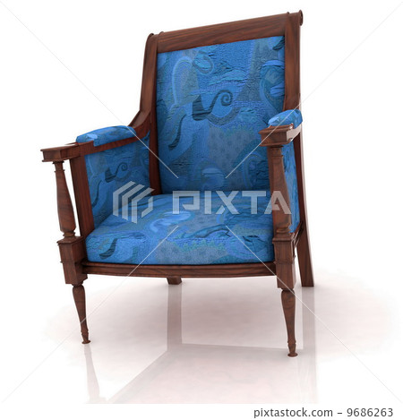 Closeup view of the old elbow-chair Closeup view of the old elbow-chair 9686263